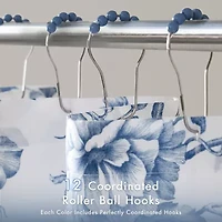 Madison Park Essentials Adele Floral Ruffle Shower Curtain