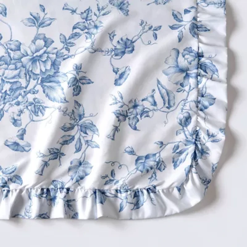 Madison Park Essentials Adele Floral Ruffle Shower Curtain