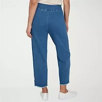 Alfred Dunner Camden Market Womens Straight Mid Rise Ankle Pant