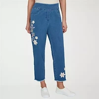Alfred Dunner Camden Market Womens Straight Mid Rise Ankle Pant