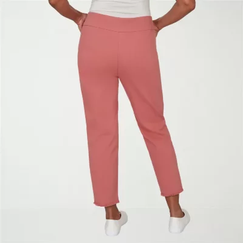 Alfred Dunner Camden Market Womens Straight Mid Rise Pull-On Pant