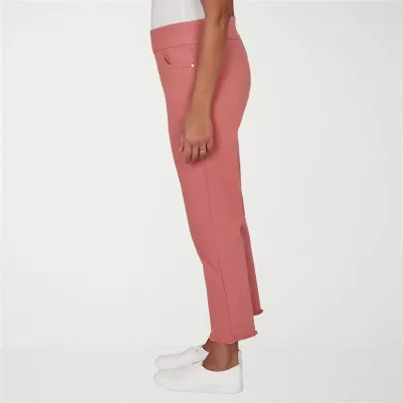 Alfred Dunner Camden Market Womens Straight Mid Rise Pull-On Pant
