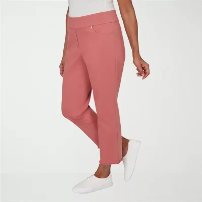 Alfred Dunner Camden Market Womens Straight Mid Rise Pull-On Pant