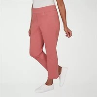 Alfred Dunner Camden Market Womens Straight Mid Rise Pull-On Pant