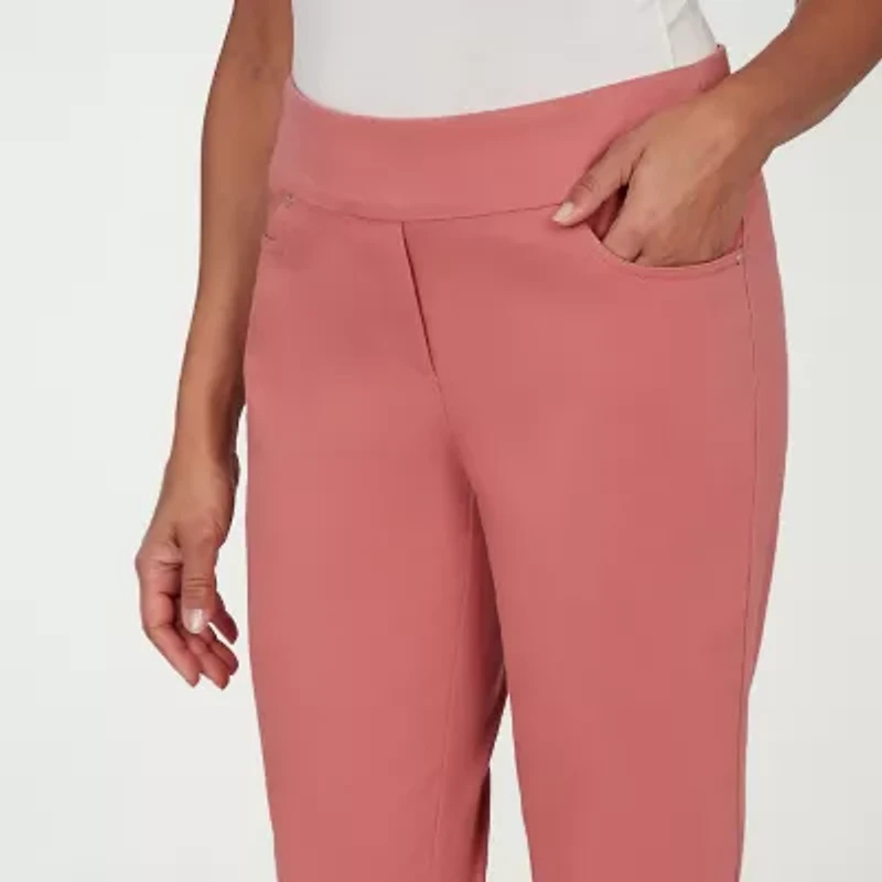 Alfred Dunner Camden Market Womens Straight Mid Rise Pull-On Pant