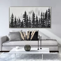 Streamline Art Misty Pines Hand Embellished Canvas Art