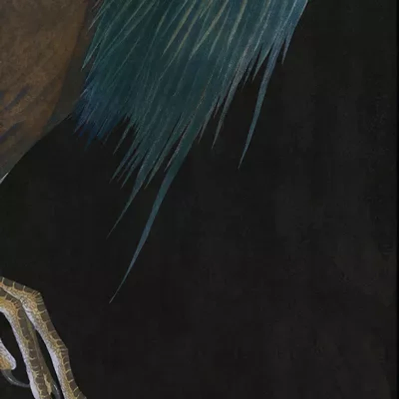 Streamline Art Majestic Blue Heron Ii Hand Embellished Canvas Art
