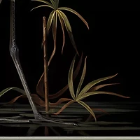 Streamline Art Midnight Heron I Hand Embellished Canvas Art