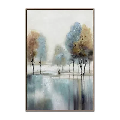 Streamline Art Misty Grove Ii Hand Embellished Canvas Art