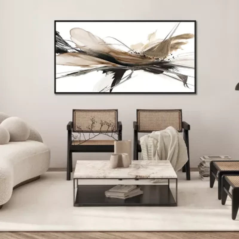 Streamline Art Melting Light Hand Embellished Canvas Art