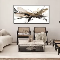Streamline Art Melting Light Hand Embellished Canvas Art
