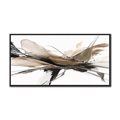 Streamline Art Melting Light Hand Embellished Canvas Art