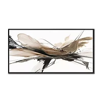Streamline Art Melting Light Hand Embellished Canvas Art