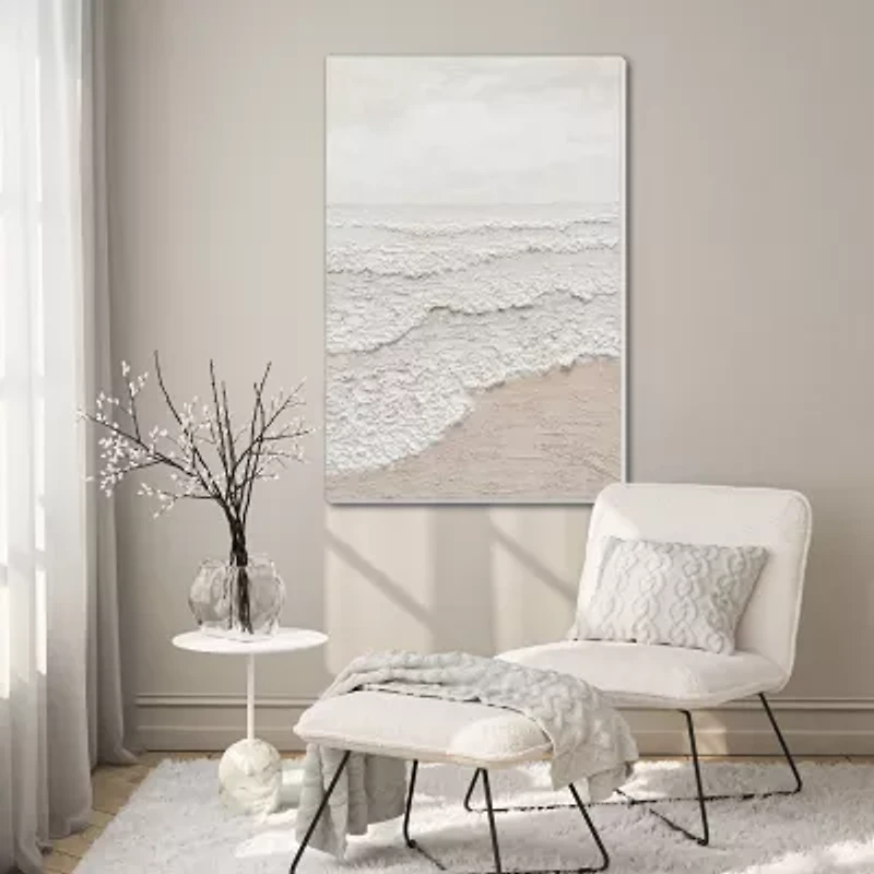 Streamline Art Textured Sands Textured Oil Painting Canvas Art