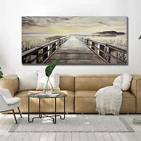 Streamline Art Boardwalk To The Sun 3d Oil Painting Canvas Art