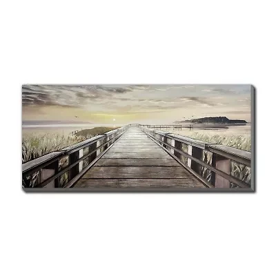 Streamline Art Boardwalk To The Sun 3d Oil Painting Canvas Art