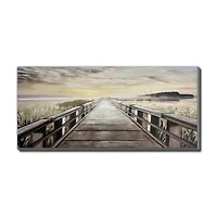 Streamline Art Boardwalk To The Sun 3d Oil Painting Canvas Art