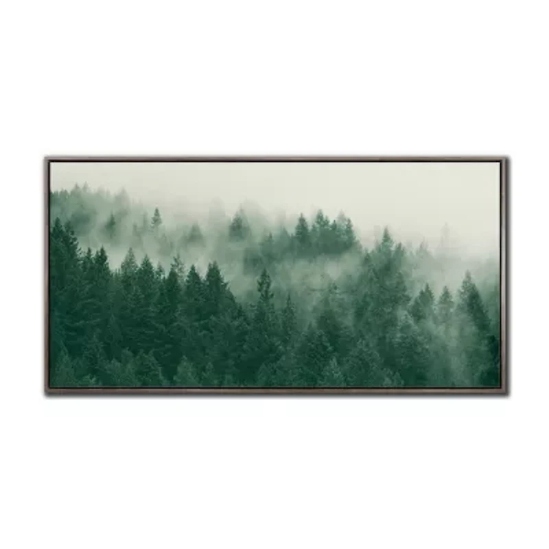 Streamline Art Emerald Forest Hand Embellished Canvas Art