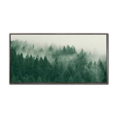 Streamline Art Emerald Forest Hand Embellished Canvas Art