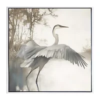 Streamline Art Feathers On Water I Hand Embellished Canvas Art