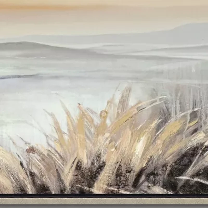 Streamline Art Fading Sunset Hand Embellished Canvas Art