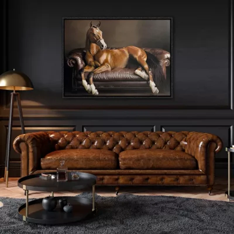 Streamline Art Equine Luxury Hand Embellished Canvas Art