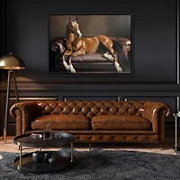 Streamline Art Equine Luxury Hand Embellished Canvas Art