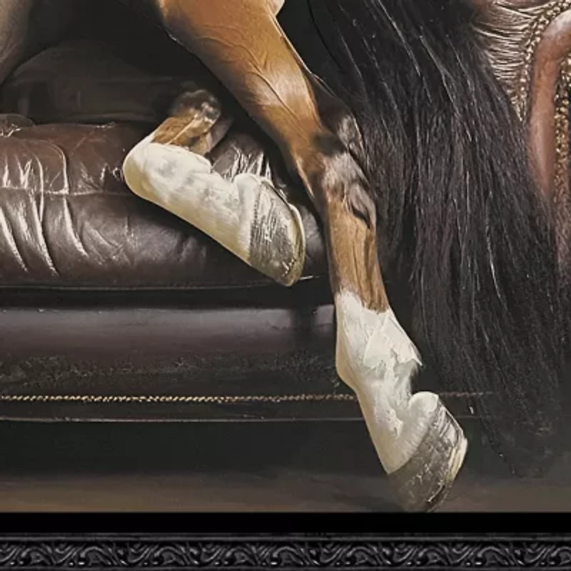 Streamline Art Equine Luxury Hand Embellished Canvas Art
