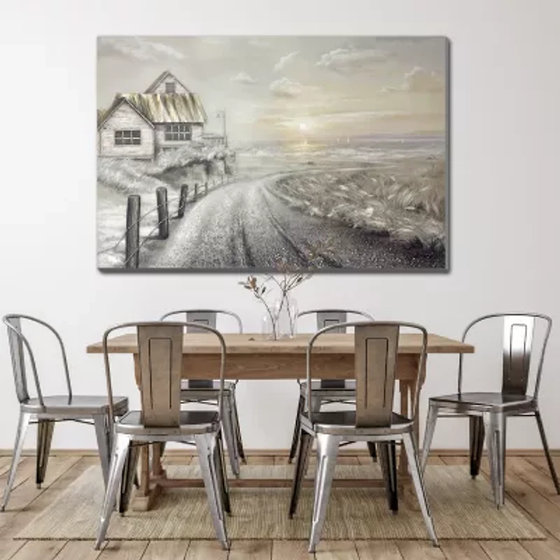 Streamline Art Road To Sunrise 3d Oil Painting Canvas Art