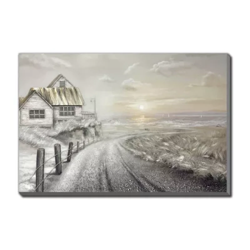 Streamline Art Road To Sunrise 3d Oil Painting Canvas Art