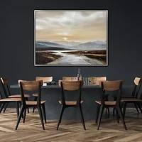 Streamline Art Serene Passage Hand Embellished Canvas Art