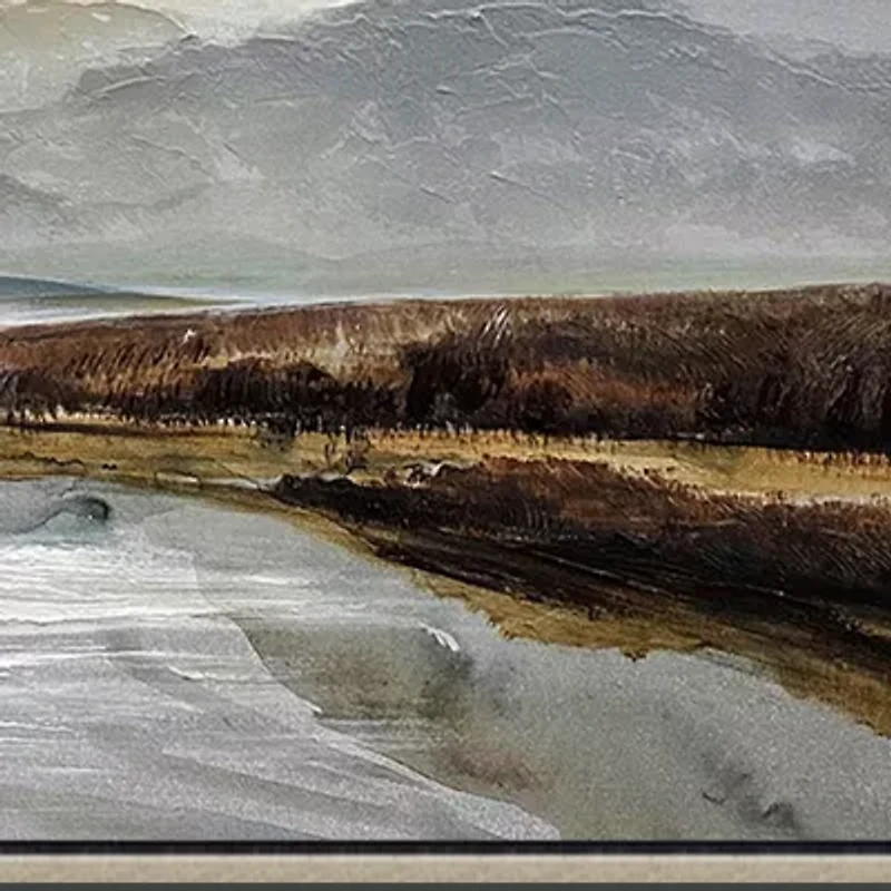 Streamline Art Serene Passage Hand Embellished Canvas Art