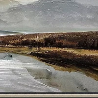 Streamline Art Serene Passage Hand Embellished Canvas Art