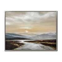 Streamline Art Serene Passage Hand Embellished Canvas Art