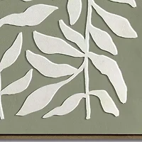 Streamline Art Leafy Silhouettes 3d Oil Painting Framed Canvas Art