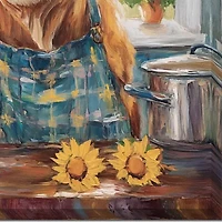 Streamline Art Kitchen Time  Hand Embellished Canvas Art