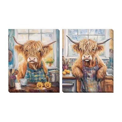 Streamline Art Kitchen Time Hand Embellished Canvas Art