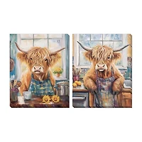 Streamline Art Kitchen Time  Hand Embellished Canvas Art