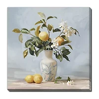 Streamline Art Lemon Blossom I Hand Embellished Canvas Art