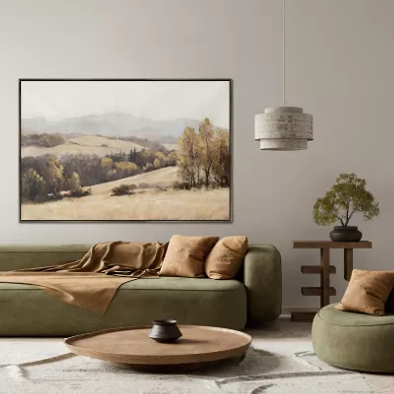 Streamline Art Golden Valley Hand Embellished Canvas Art