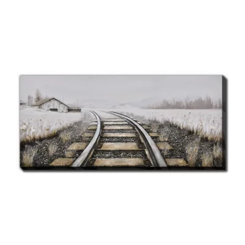 Streamline Art Country Tracks 3d Oil Painting Canvas Art