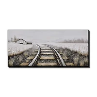 Streamline Art Country Tracks 3d Oil Painting Canvas Art