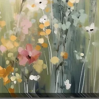 Streamline Art Tranquil Meadow Tones I Hand Embellished Canvas Art
