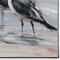 Streamline Art Shoreline Friends Ii Hand Embellished Canvas Art