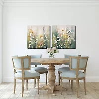 Streamline Art Tranquil Meadow Tones Ii Hand Embellished Canvas Art