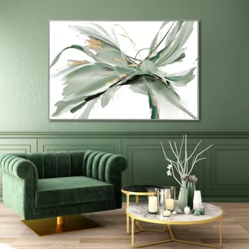 Streamline Art Agave Dance Hand Embellished Canvas Art