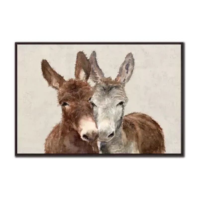 Streamline Art Jack And Diane Hand Embellished Canvas Art