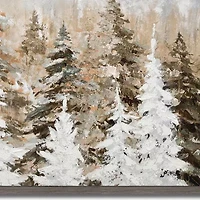 Streamline Art Pines At Dawn Hand Embellished Canvas Art