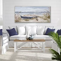 Streamline Art Morning Paddle Hand Embellished Canvas Art