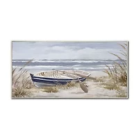 Streamline Art Morning Paddle Hand Embellished Canvas Art